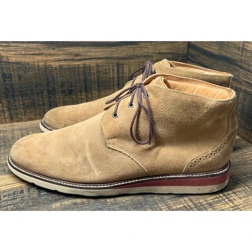 Martin‎ Dingman Boots Mens 8.5 Suede Chukka Tan Lace Up 300527M